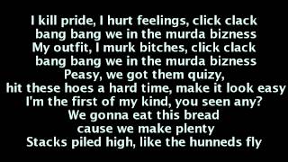 Iggy Azalea Feat. T.I - Murda Bizness (Lyrics On Screen) chords