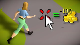 RuneScape, but every click costs 100 gold