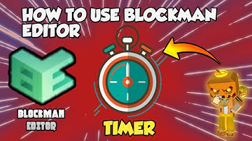 How to Use Blockman Editor —— Timer