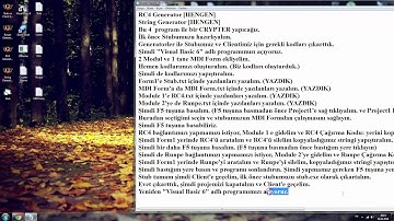 Visual Basic 6 Bilmiyenler İçin Uzun Video (Crypter Yapımı)