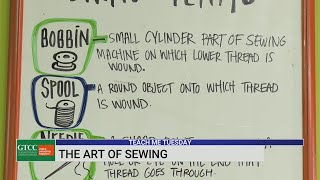 Shannon Smith learns how to sew on Teach Me Tuesday