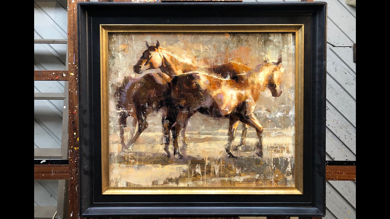 "Kickin up a Fuss" painting by Jerry Markham