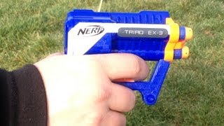 RANGE TEST: Nerf Elite Triad!!