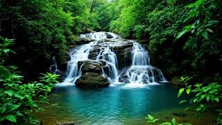 One Click And You’re Calm 🌲 Tranquil Waterfall And Forest River For Stress Relief screenshot 5