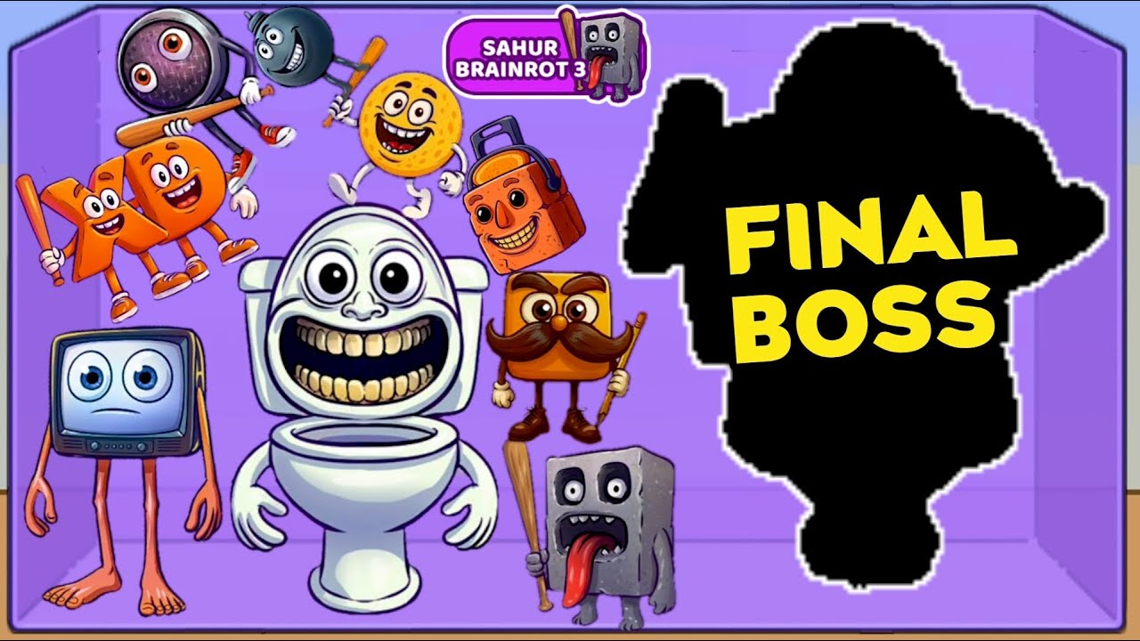 Merge Fellas SAHUR BRAINROT 3 vs BRAINROT 24 Boss + Boss I New Update - Reaching Max Level!