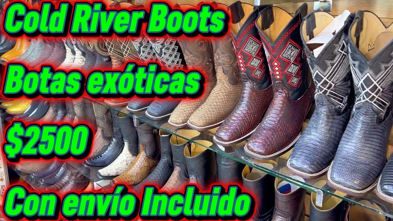 Cold River Boots fabricante de botas, calzado y accesorios en piel exótica Promoción Febrero y Marzo