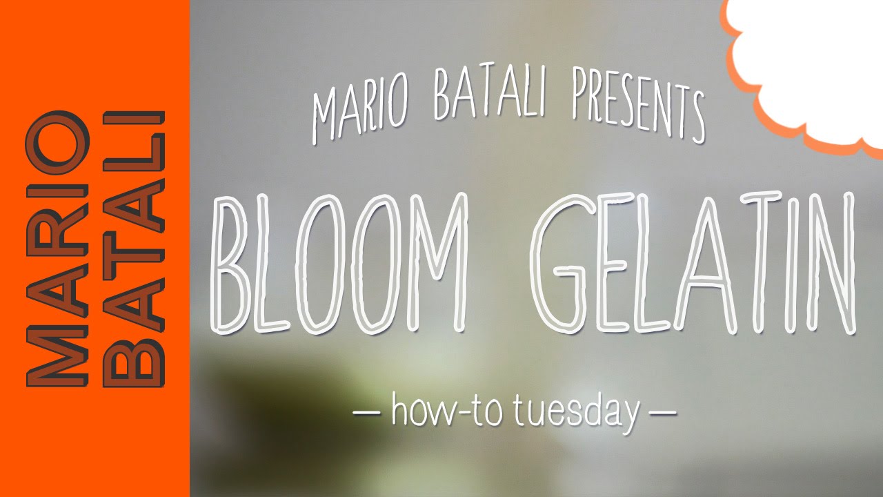 Mario Batali's HowTo Tuesday Blooming Gelatin YouTube