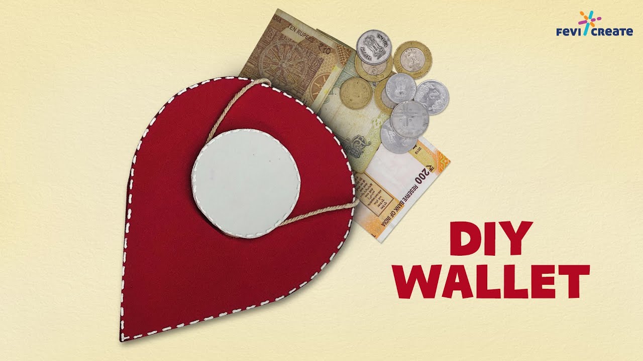 How to make a wallet at home DIY Wallet by Fevicreate YouTube