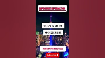 "How to Find the Best NOC Code for Your Job in Canada | Step-by-Step!!