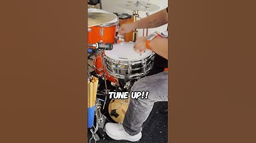 Do you stretch out your drum heads like this? #shorts #short #drums #techtip  #stretch #tuning #tone