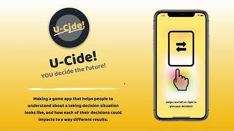 U-cide, YOU decide the future! by Gilbert Nicholas Winata | Apple Developer Academy