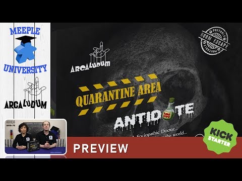 Quarantine Area Antidote Escape Room Board Game – Kickstarter Preview