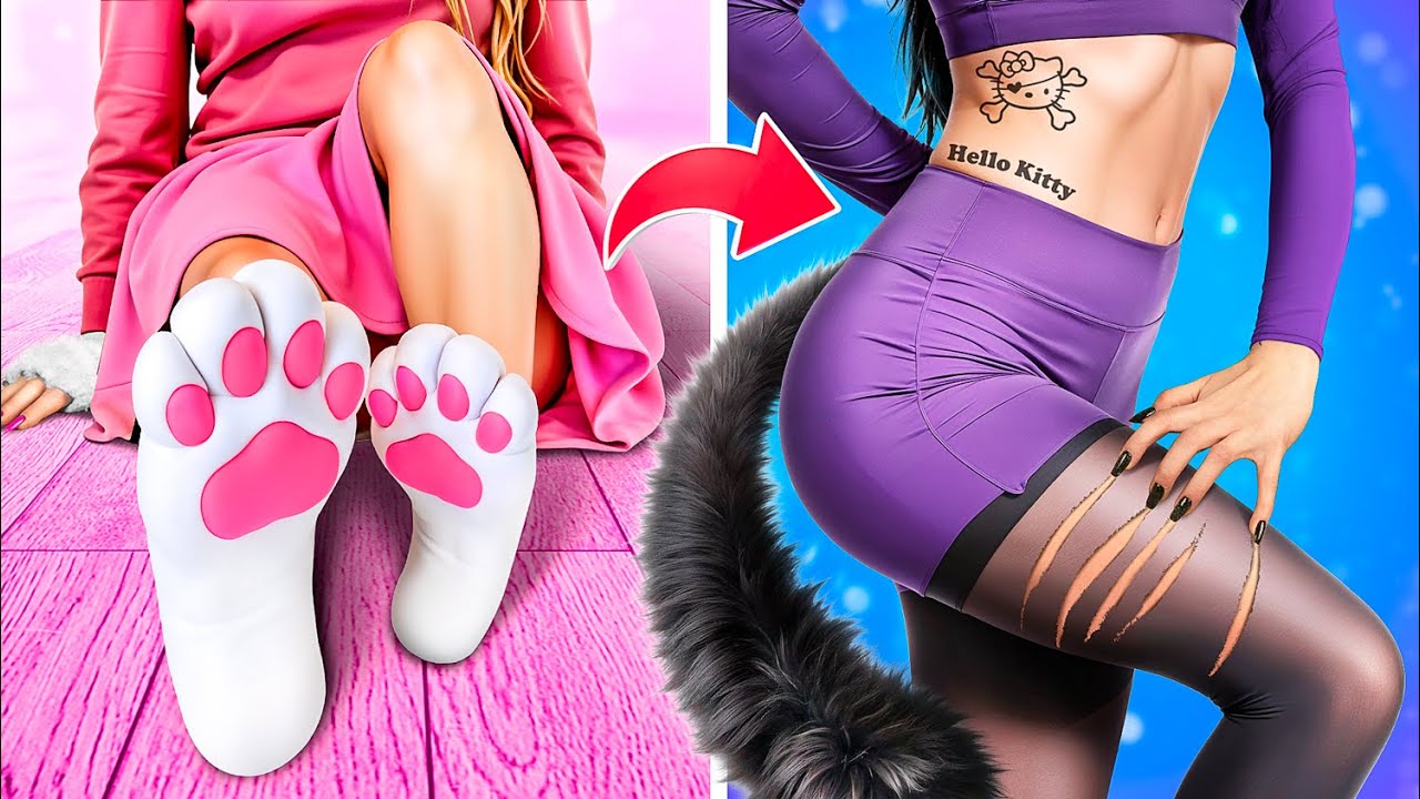 From Nerd to Beautiful and Dark Hello Kitty / Hide and Seek