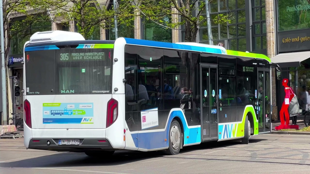 #469 FULL-KICKDOWNS -MAN 12C NEW Lions City NL330 EfficientHybrid |Wagen IN DB 2322 DB Regio Bayern