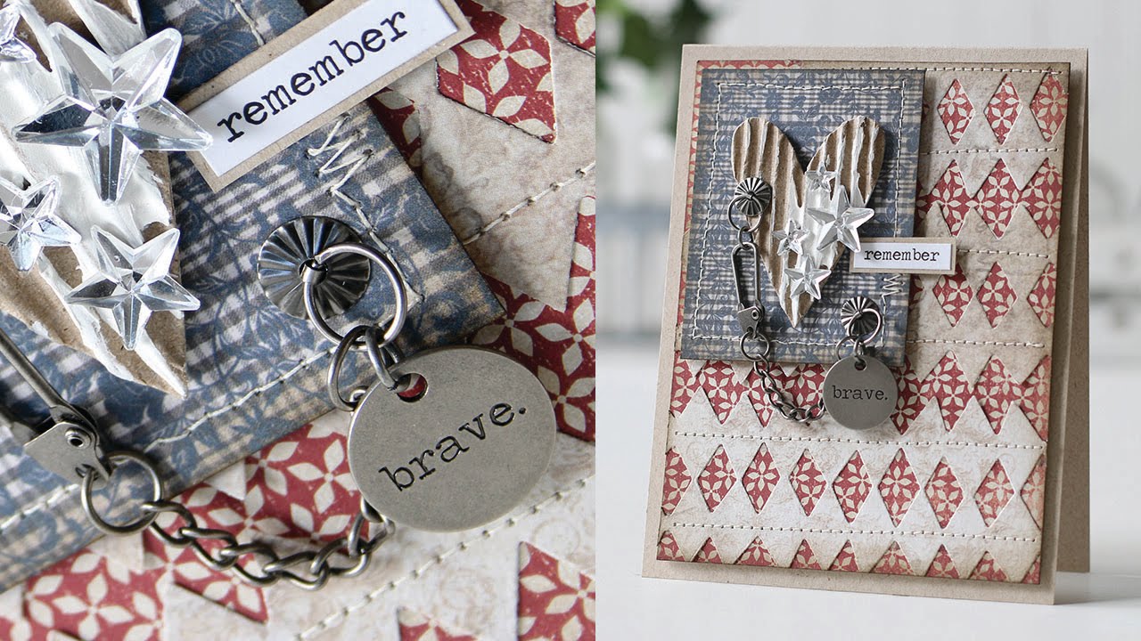Tryk ned nød Genoptag Memorial Day Card featuring Tim Holtz products with Shari Carroll - YouTube
