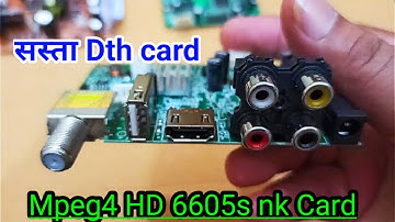 Dth Card | Mpeg4 HD 6605s nk set top box card dd free dish box Motherboard