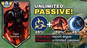 WHEN GLOBAL ARGUS ABUSE THIS UNLIMITED PASSIVE DAMAGE!!!🔥