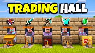 Minecraft Trading Hall 26.2 Tutorial | Every Enchantment CHEAP!🏛️