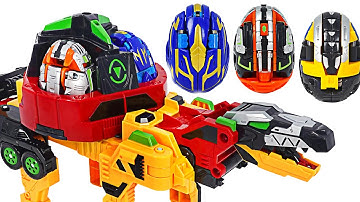 Hello Carbot Kung Iguadropkung! Transform from crane to a dinosaur iguanodon! | DuDuPopTOY