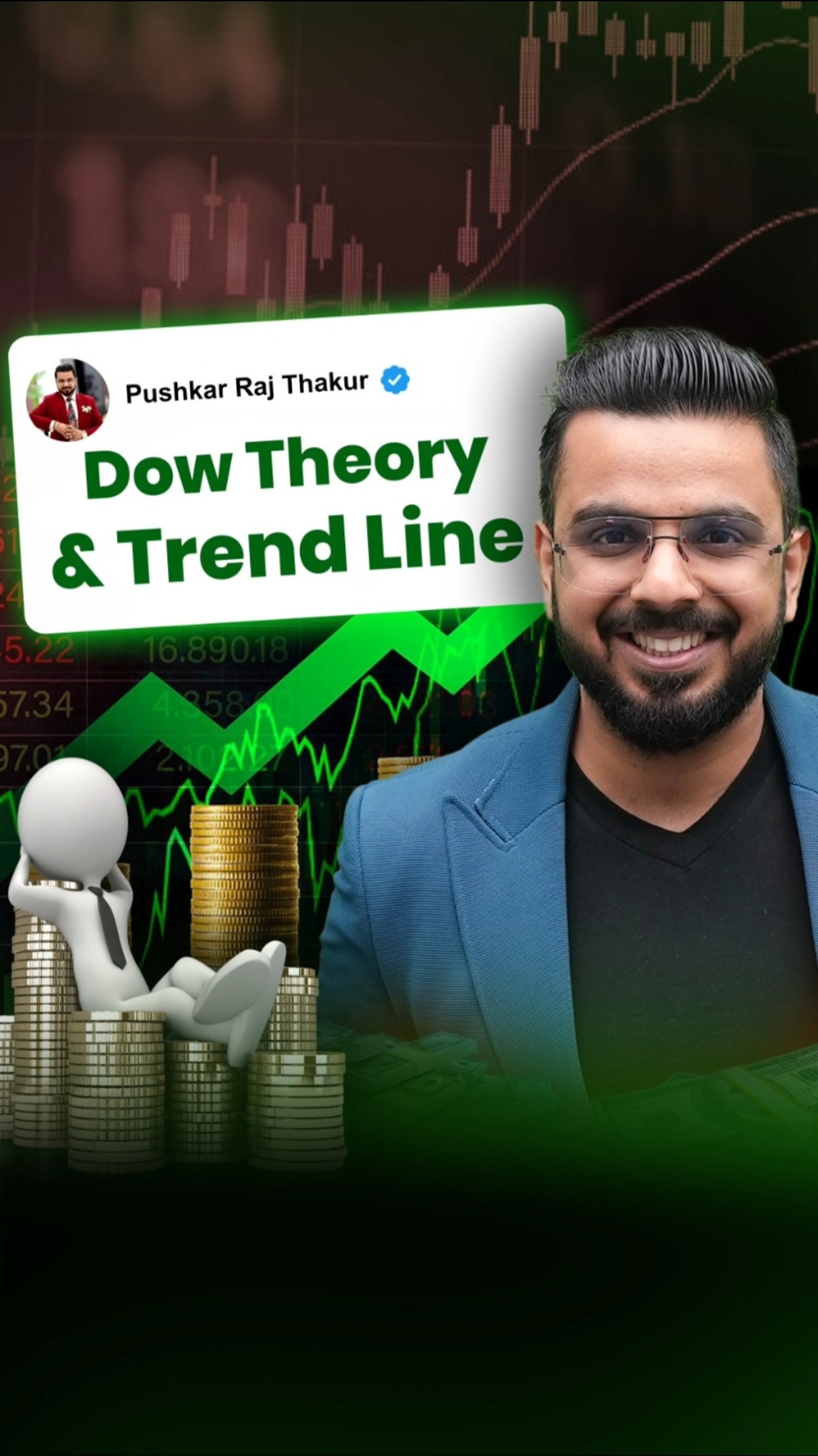 #Day23 || Dow Theory \u0026 Trend Line