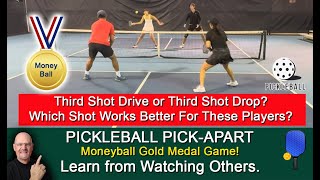 Pickleball! What Third Shot Works Best For You?  Drop Or Drive? Learn By Watching Others!