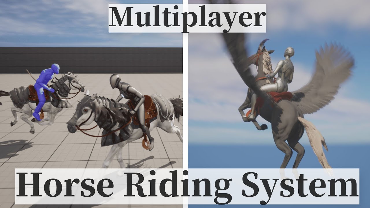 UE4 & UE5 Horse Riding System v1.4 Showcase (Multiplayer) - YouTube