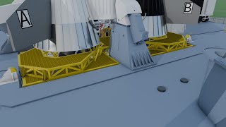 Apollo 15 Part 13: Engine Service Platform (ESP) removal (A Blender Animation)