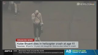Lebron james & the lakers just arrived in la after kobe dies
helicopter crash