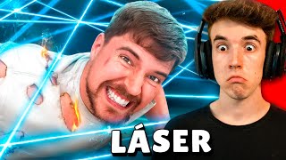 ¡EL LABERINTO de RAYOS LÁSER MÁS LETAL del MUNDO! | REACCIONANDO a MRBEAST