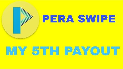 My 5th Payout Pera Swipe