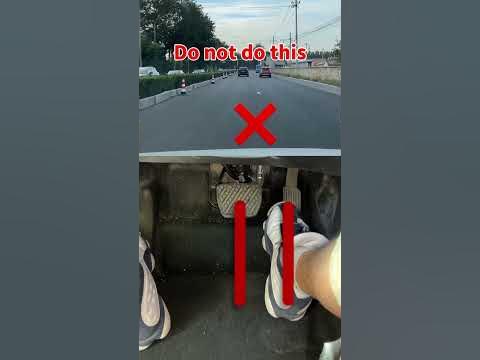 Correct use of brake and accelerator is the key to safe driving #tips #