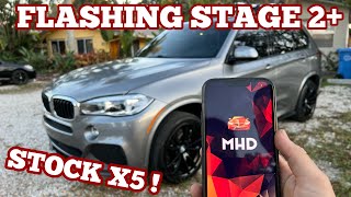 WE FLASHED MHD STAGE 2+ ON A BONE STOCK BMW X5 35I F15