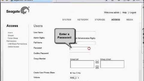 BlackArmor Manager: Overview of the User Feature_Create New User Account