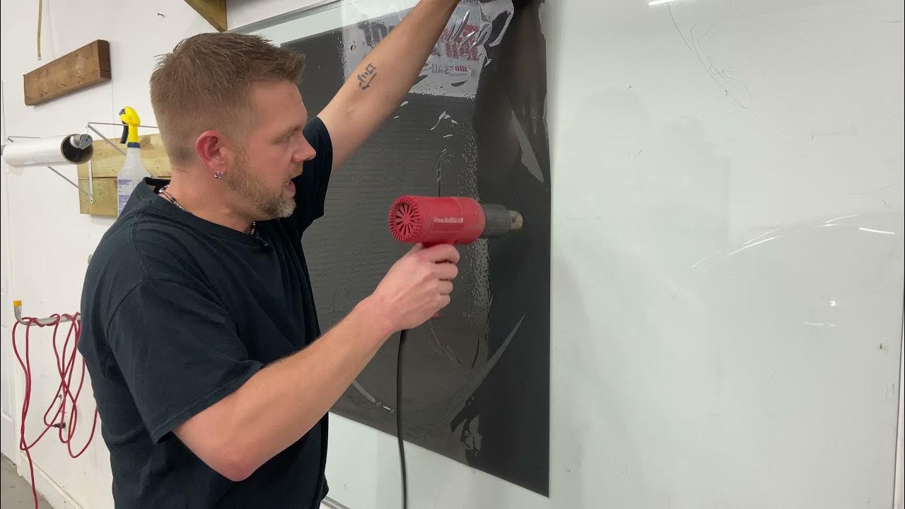 Shrinking window tint explained. Dry shrink. Back rear glass