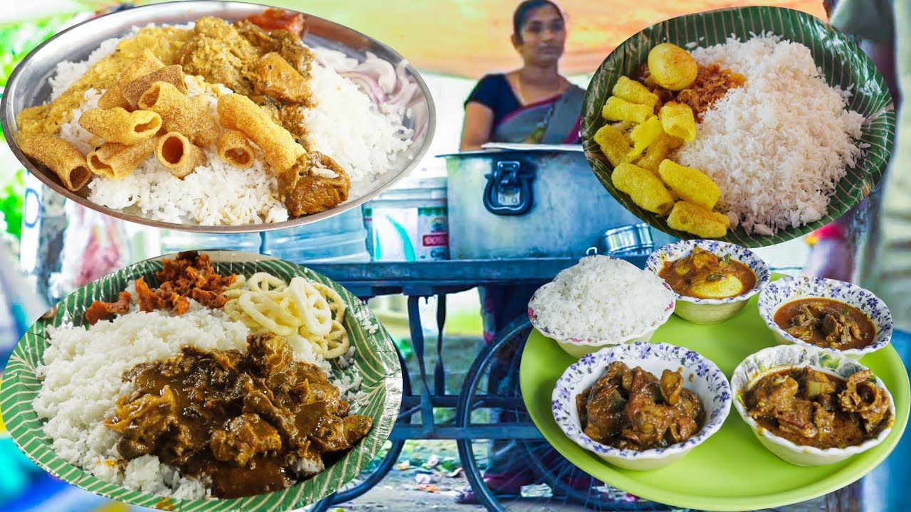 Hardworking Aunty Selling Cheapest Roadside Unlimited Meals #Streetfood | STREET FOOD