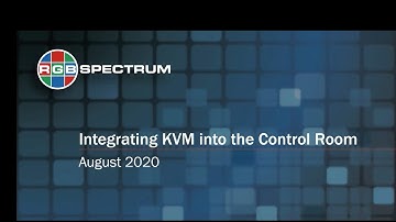 AVIXA RGB Spectrum KVM in the Control Room