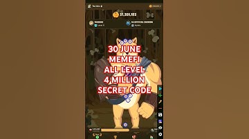 30 JUNE SECRET CODE MEMEFI COIN - DAILY 2M MEMEFI COIN #hamsterkombat #tapswap #notcoin