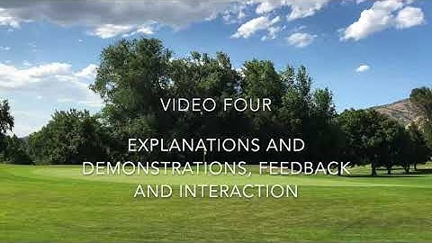 PGA Level 3 Video 4