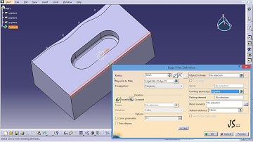 Catia Tutorial : 20 Edge Fillet Limiing Element