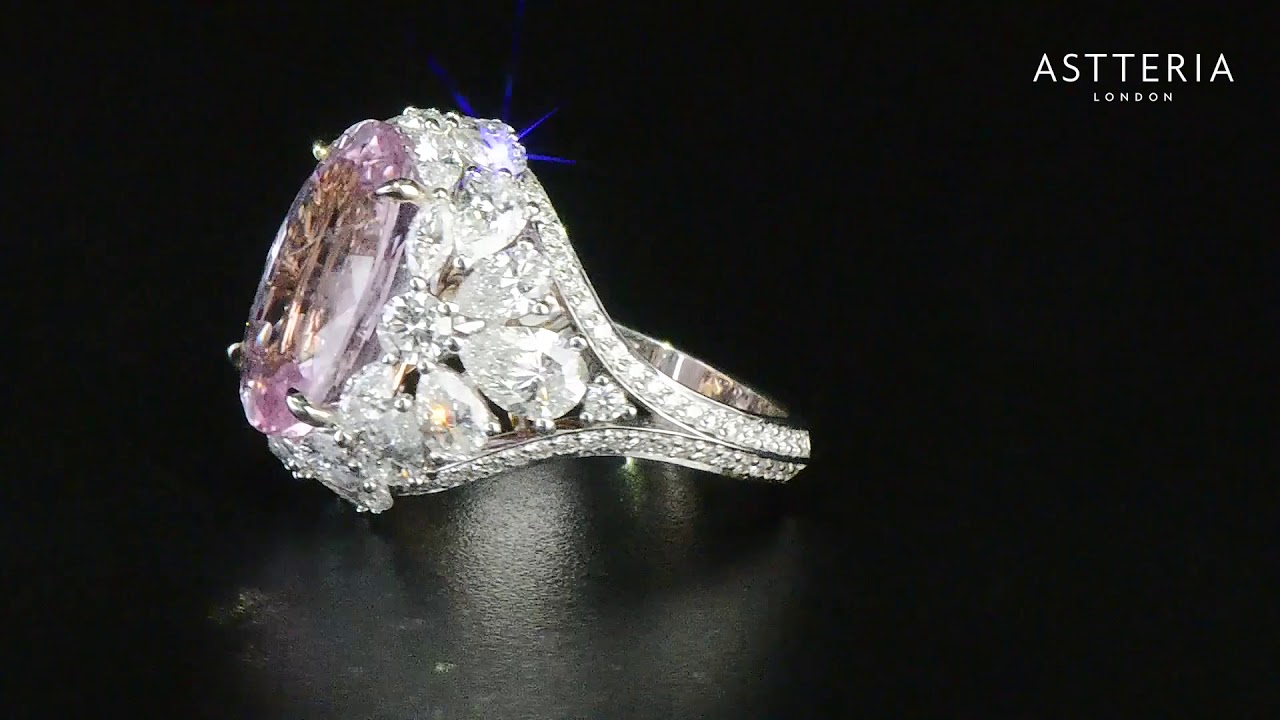JCRG05449675 13.81CT Pink Diamond Ring Asteria YouTube