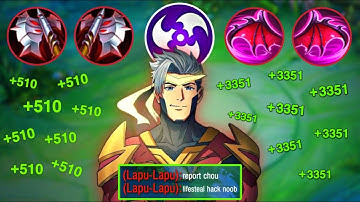 CHOU NEW SEASON LIFESTEAL HACK BUILD (Must Try This!) SOLO GAME 100% BROKEN BUILD