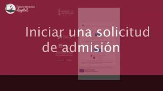 Vídeo de GVA con instrucciones para formalizar el proceso de admisión.