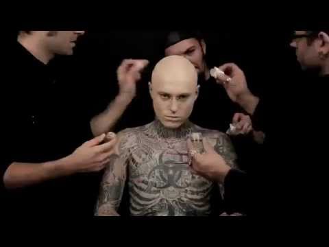 Video: Tatu jahat Rick Genest - watak perniagaan pertunjukan yang mengejutkan