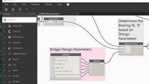 Dynamo and Civil 3D 2020 - Bridge Design Workflows