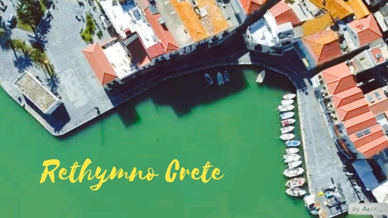 RETHYMNON , Crete - Kreta  - Amazing Rethymno from above , Ρέθυμνο Κρήτης