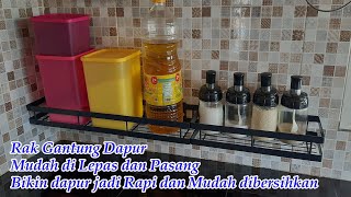 Rak Bumbu Dapur Melayang Murah dan Elegan