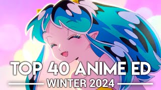 My Top 40 Anime Endings - Winter 2024