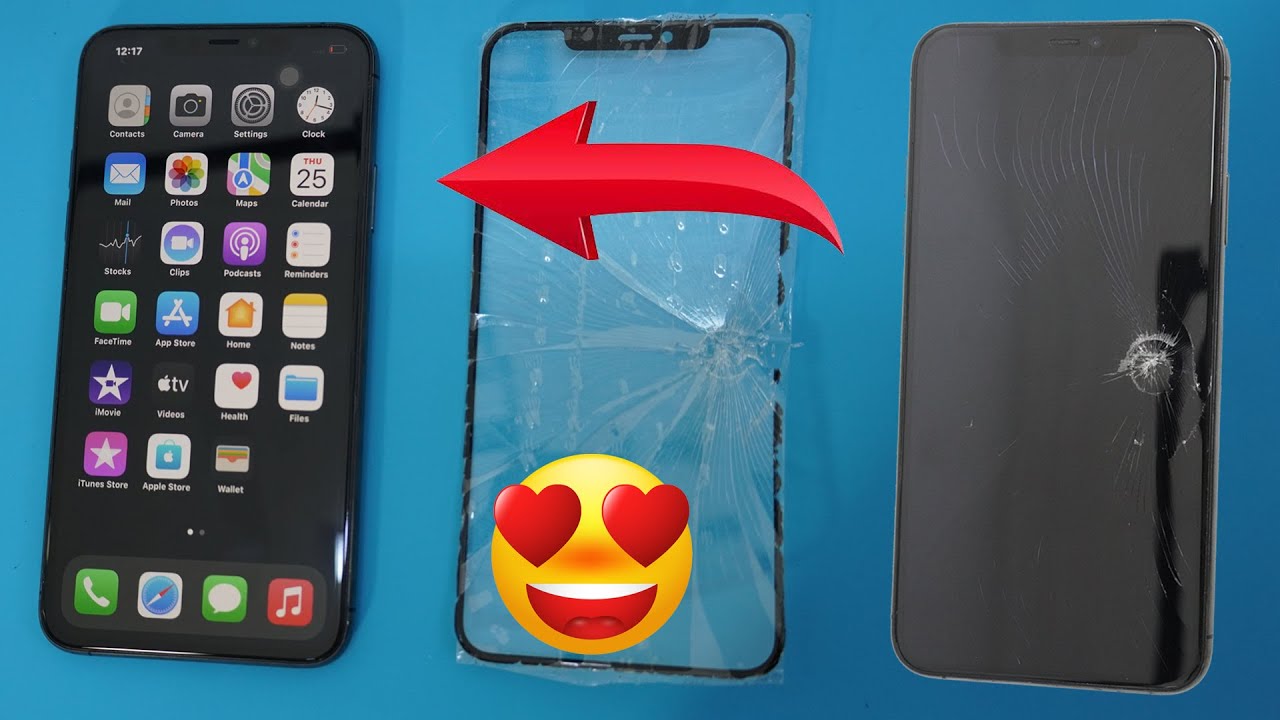 How to replace iphone 11 pro max lcd glass cracked lcdreplacement iphone restoration youtube