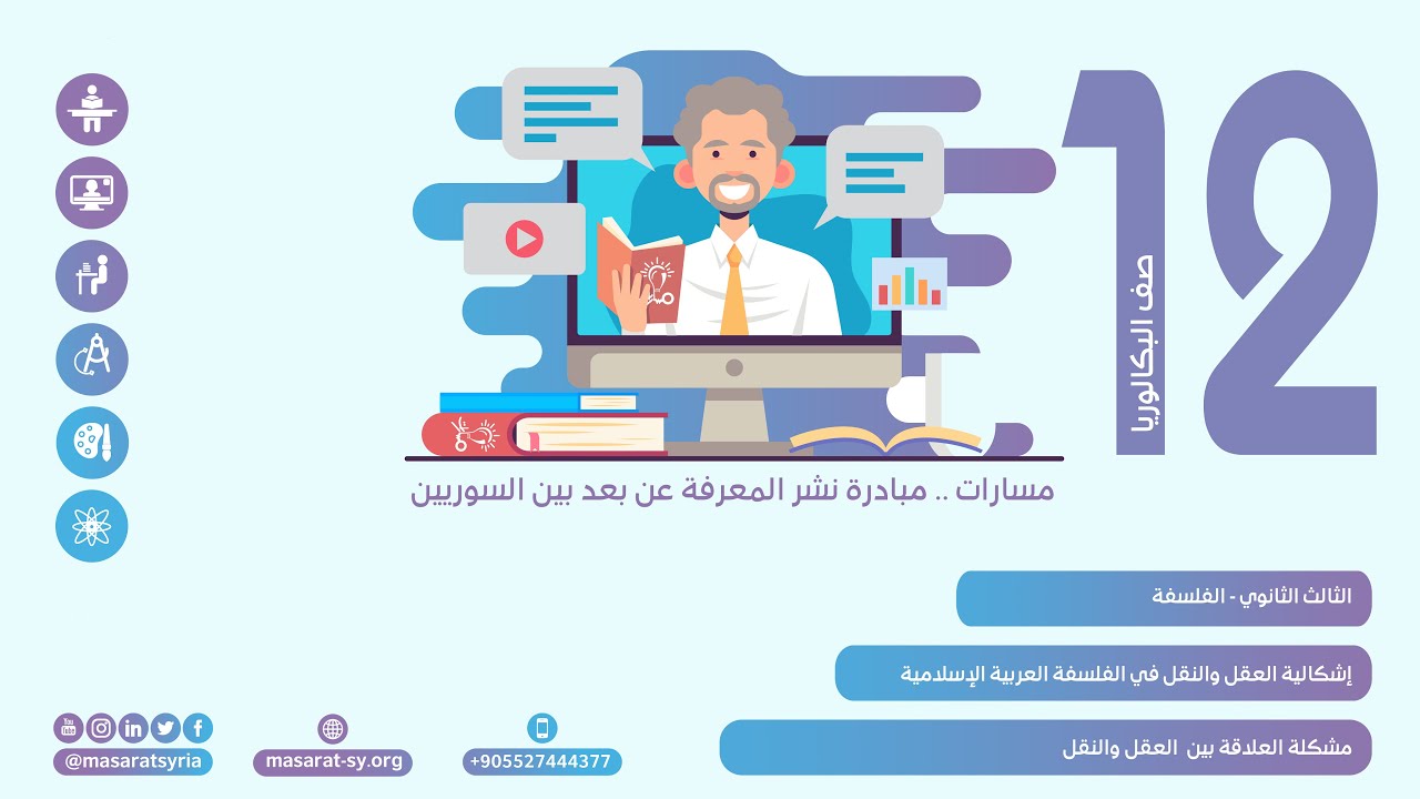 مشكلة العلاقة بين  العقل والنقل | درس إشكالية العقل والنقل في الفلسفة العربية الإسلامية | الفلسفة