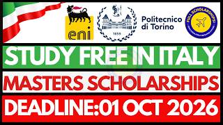 How to Apply for Eni MINDS Scholarship Italy 2027 | Fully Funded Masters for International Students